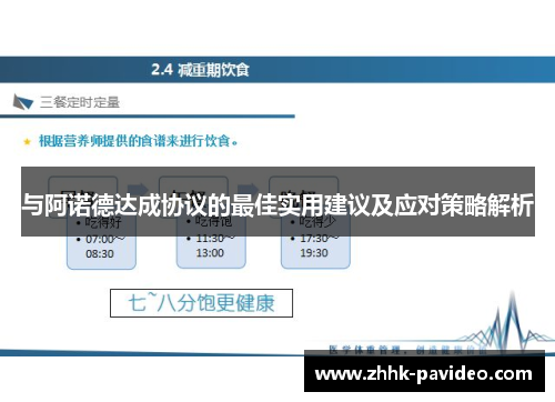 与阿诺德达成协议的最佳实用建议及应对策略解析